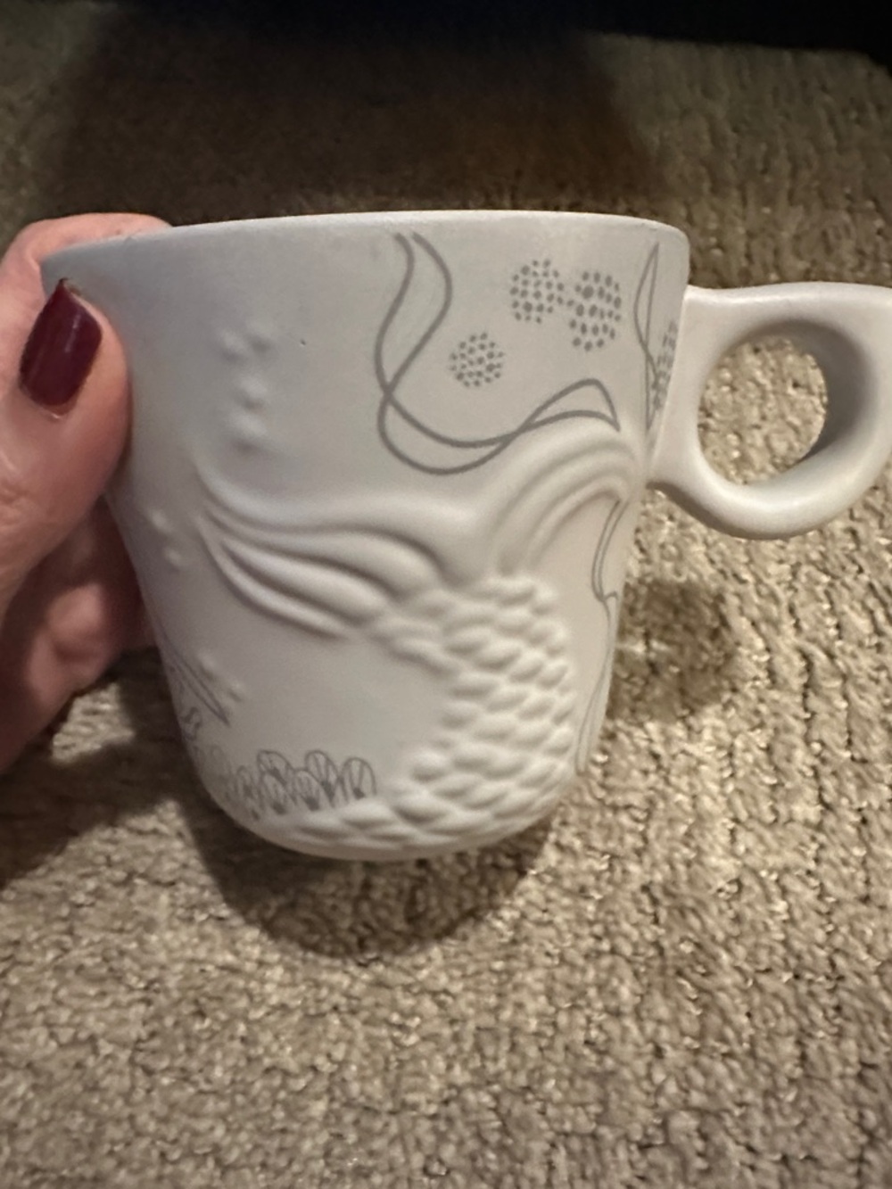Starbucks 2016 Mermaid Mug with Light Gray Accents